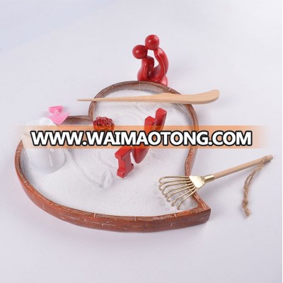 2019 New Type Couple Zen Garden Desk Heart Tray Furniture