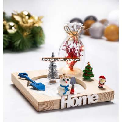 Amazon Hot Sale Item Christmas Type Zen Garden With Sand Figurine