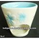 Ceramic Oil Burner fusion blue handmade paint glazed Incense Burners